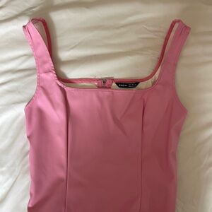 Pink Zippered Women's Top